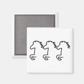 Icelandic Horse Magneet (Voorkant / Achterkant)