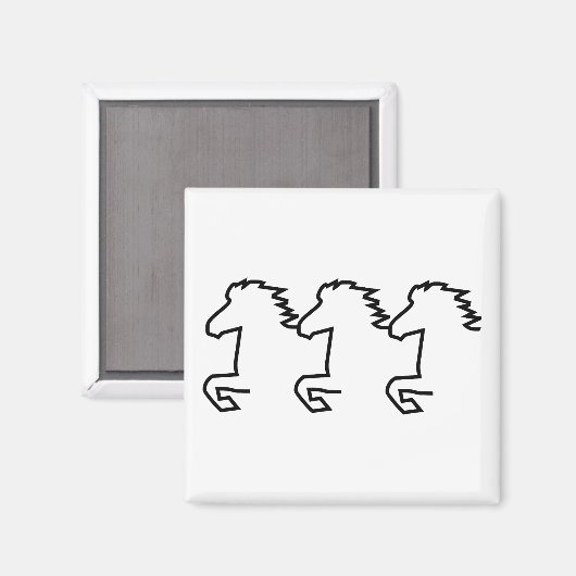 Icelandic Horse Magneet (Voorkant / Achterkant)