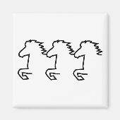 Icelandic Horse Magneet (Voorkant)