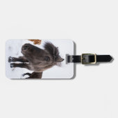 Icelandic Horse Portrait, Iceland Bagagelabel (Voorkant horizontaal)