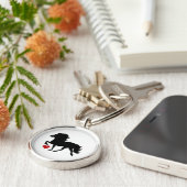 Icelandic Horse Sleutelhanger (Zijkant)