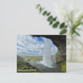 Icelandic waterfall postcard briefkaart (Staand voorkant)