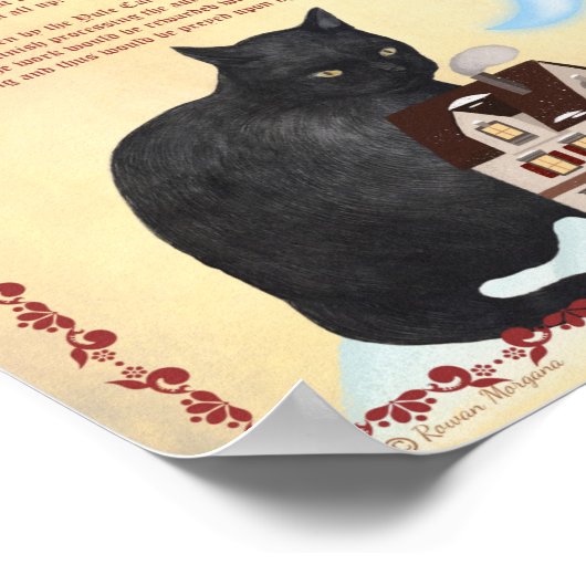 ICELANDIC YULE CAT Legend of Jólakötturinn Poster (Hoek)