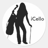 iCello-Sticker Ronde Sticker (Voorkant)