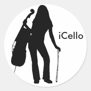 iCello-Sticker Ronde Sticker