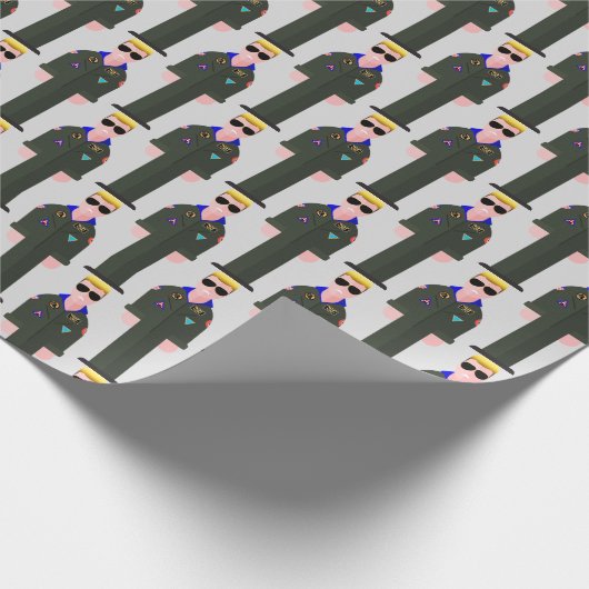 Iceman – 80s Icon Pattern Wrapping Paper Cadeaupapier (Hoek)