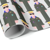 Iceman – 80s Icon Pattern Wrapping Paper Cadeaupapier (Rol Hoek)