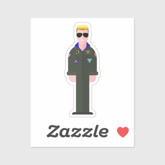 Iceman – 80s Movie Icon Sticker (Vel)