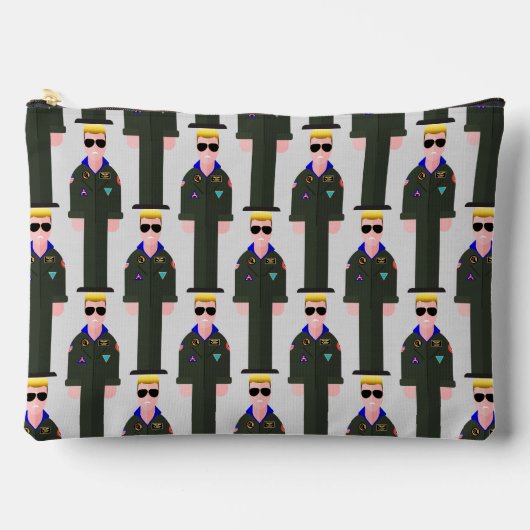 Iceman – Patterned Zipper Accessory Pouch Etui (Voorkant)