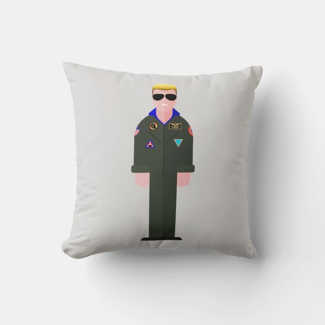 Iceman – Retro Movie Throw Pillow Kussen (Voorkant)