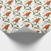 Iceskerend kind cadeaupapier (Hoek)