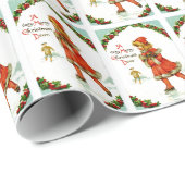 Iceskerend kind cadeaupapier (Rol Hoek)
