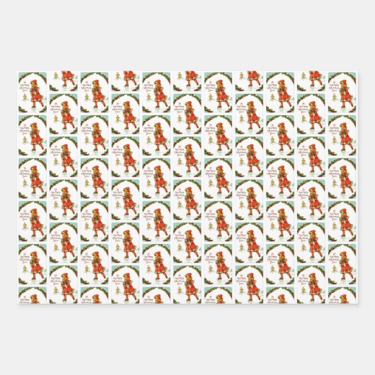 Iceskerend kind inpakpapier vel (Voorkant)