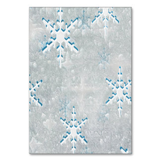 IceSnowflakes Kerst Trouwtafel Kaart