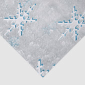 IceSnowflakes Kerstmis Tissuepapier (Detail)