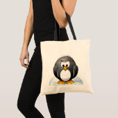 Icey Penguin Cartoon Tote Bag (Voorkant (product))