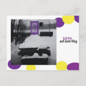 Ich bin auf dem Weg Briefkaart (Voorkant)