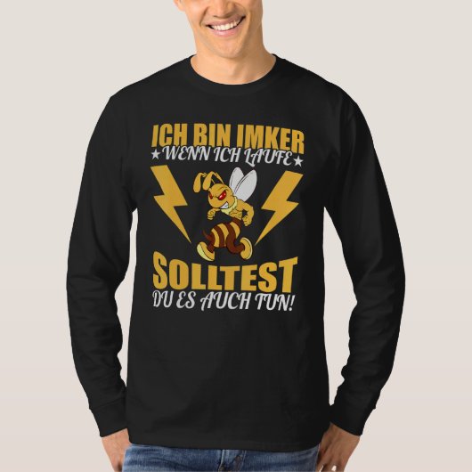 Ich bin beker wenn ich renne solltest du es auch h t-shirt (Voorkant)