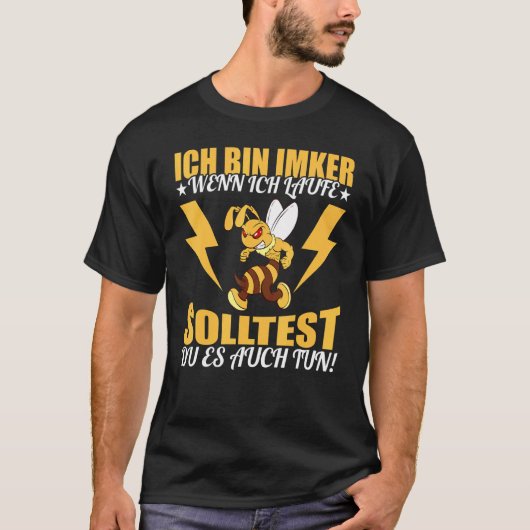 Ich bin beker wenn ich renne solltest du es auch h t-shirt (Voorkant)