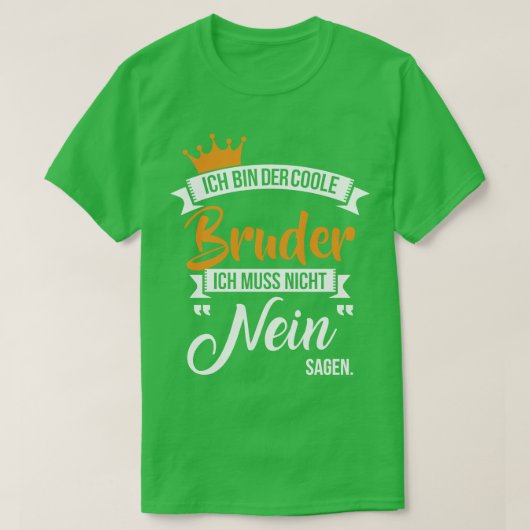 Ich bin der coole bruder t-shirt (Design voorkant)