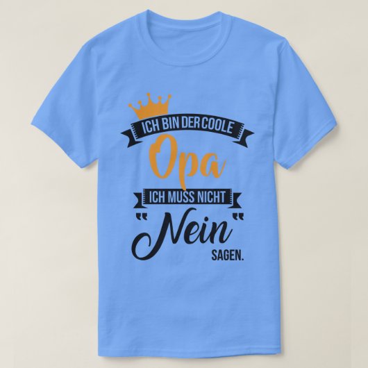 Ich bin der coole opa 2 t-shirt (Design voorkant)