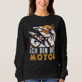 Ich Bin Der Motor Cycling Bike Rider Mtb Fixie Roa Trui (Voorkant)