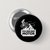 Ich Bin Der Motor Fahrrad Ohne Akku Ronde Button 5,7 Cm (Voorkant /achterkant)