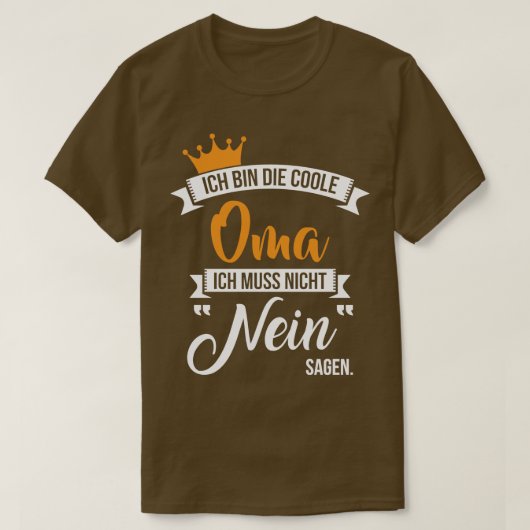 Ich bin die coole oma 1 t-shirt (Design voorkant)