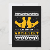Ich Bin Ein Architekt Ugly KerstSweater Gift Kaart (Voorkant)