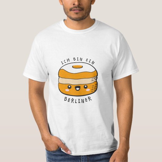 Ich bin ein Berliner man T-shirt (Voorkant)