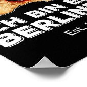 Ich Bin Ein Berliner Speech Jelly Donut Wall koud Poster (Hoek)