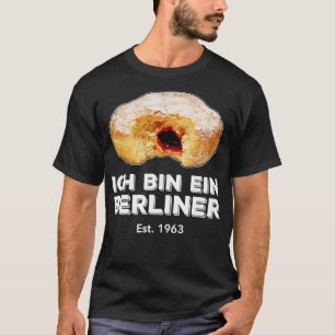 Ich Bin Ein Berliner Speech Jelly Donut Wall koud T-shirt