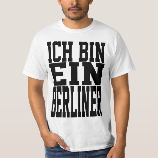 Ich Bin Ein Berliner T-shirt (Voorkant)