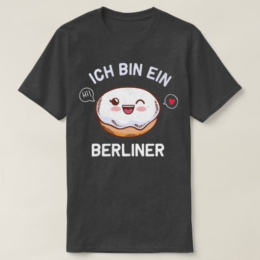 Ich bin ein Berliner voor Berliner T-shirt (Design voorkant)