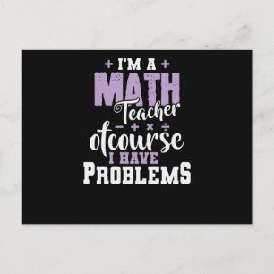 Ich bin ein Mathelehrer natürlich habe ich Problem Briefkaart