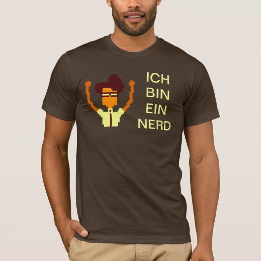 Ich Bin Ein Nerd (Moss) - T-Shirt (Voorkant)