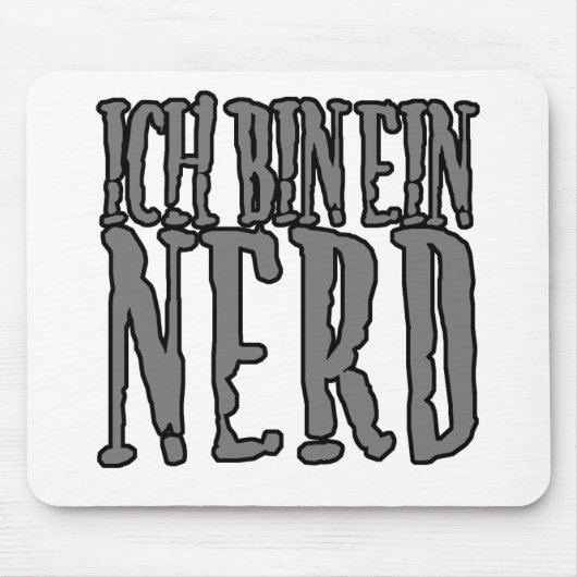 Ich Bin Ein Nerd Muismat (Voorkant)