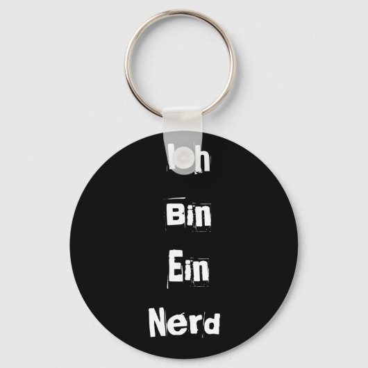 Ich Bin Ein Nerd Sleutelhanger (Voorkant)