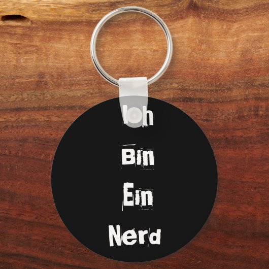 Ich Bin Ein Nerd Sleutelhanger (Voorkant)