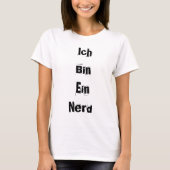 Ich Bin Ein Nerd T-shirt (Voorkant)
