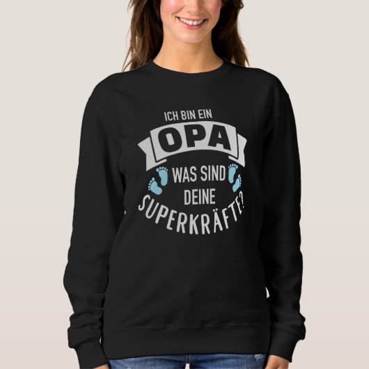 Ich bin ein opa was sind dein superpower trui (Voorkant)