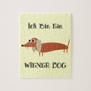 Ich Bin Ein Wiener Dog I Am A Dachshund Legpuzzel