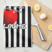 ich bin eine Kirsche was bist Du für eine Pflaume Theedoek (Quarter Fold)