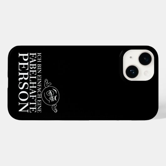 Ich bin einfach eine fabelhafte Persoon! Case-Mate iPhone Case (Achterkant (horizontaal))