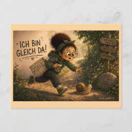 Ich bin gleich da briefkaart