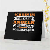 Ich Bin Im Ruhestand Angeln Vollzeit Job Lustig Kaart (Gele Bloem)