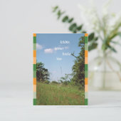 Ich bin immer heute hier briefkaart (Staand voorkant)