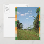 Ich bin immer heute hier briefkaart (Voorkant / Achterkant)