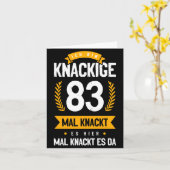Ich Bin Knackige 83 Mal Knackt Es Hier Mal Knackt  Kaart (Gele Bloem)