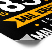 Ich Bin Knackige 83 Mal Knackt Es Hier Mal Knackt  Poster (Hoek)